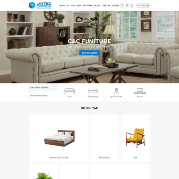 Theme Web Nội Thất Sang Trọng - United Office