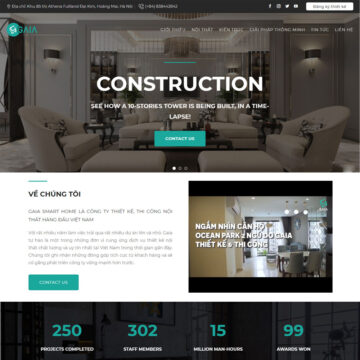 Theme Web Nội Thất 06 - Gaia Smart Home