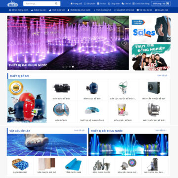 Theme web thiết bị đài phun nước