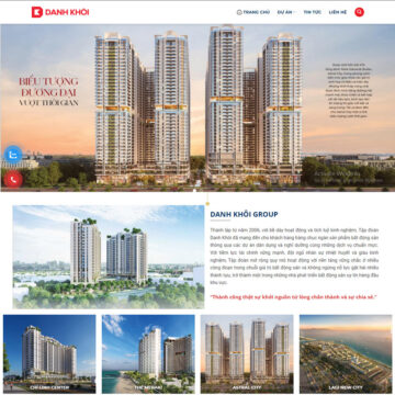 Theme web bất động sản danh khôi