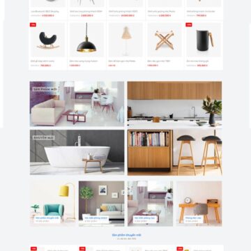 Giao diện web nội thất cao cấp