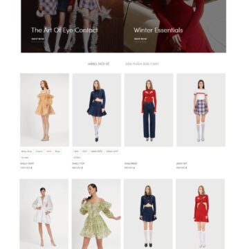 Mẫu web thời trang cao cấp Plumbum