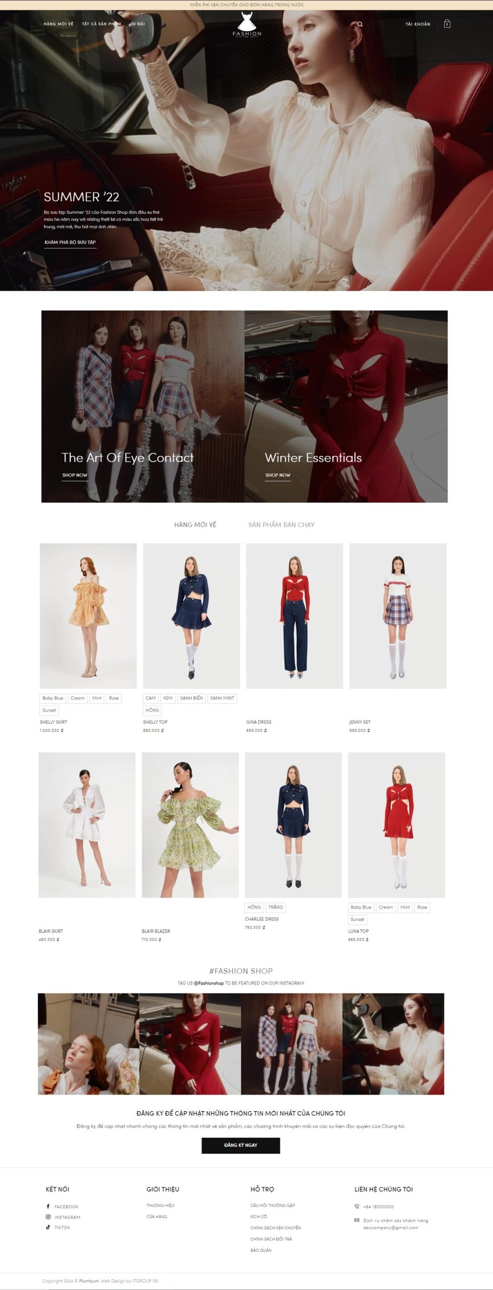 Mẫu web thời trang cao cấp Plumbum 1 Mẫu web thời trang cao cấp Plumbum