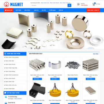 Mẫu web bán nam châm điện