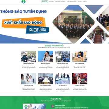 Mẫu web cung cấp nguồn nhân lực Human